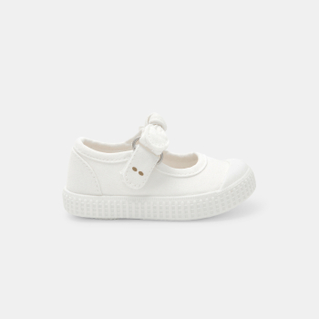 حذاء باليه قماش مع ربطة